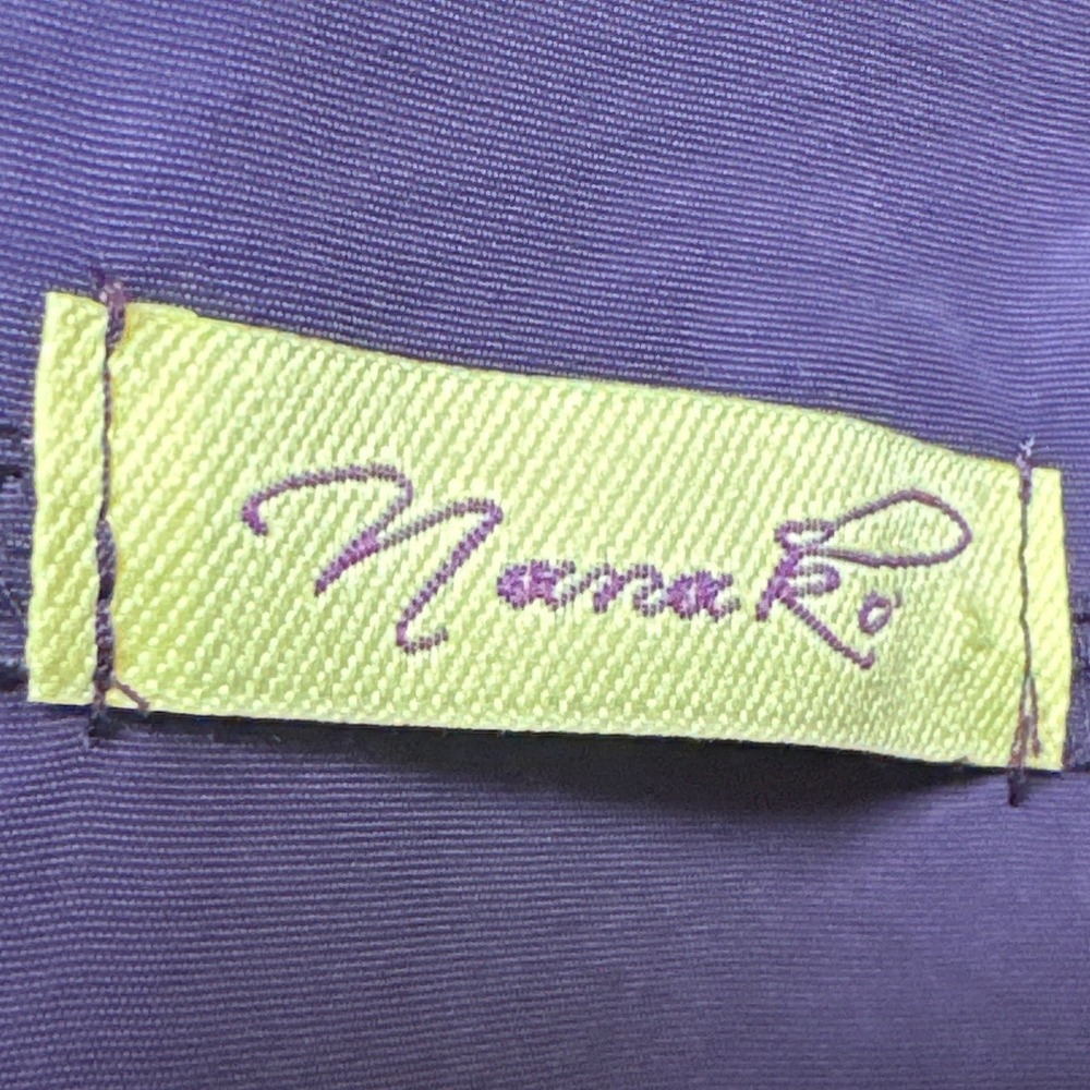 Nana Ro Purple Oversized Zip Front Shift Dress S Made in USA Avant Garde Mini - Picture 3 of 8